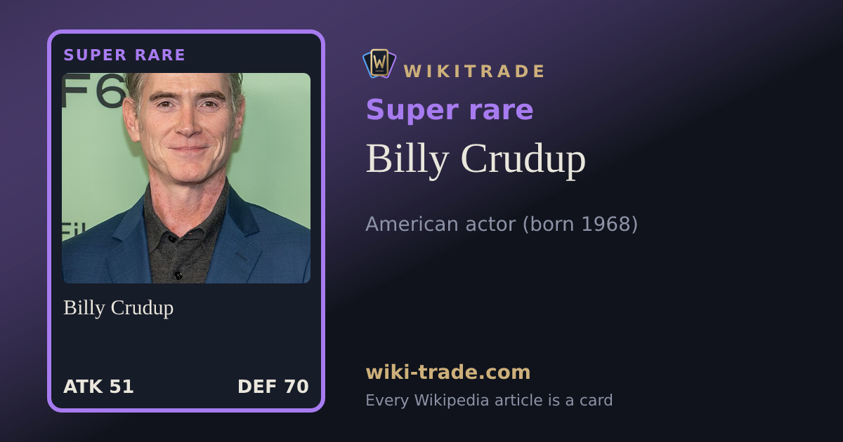 Billy Crudup — Super rare card