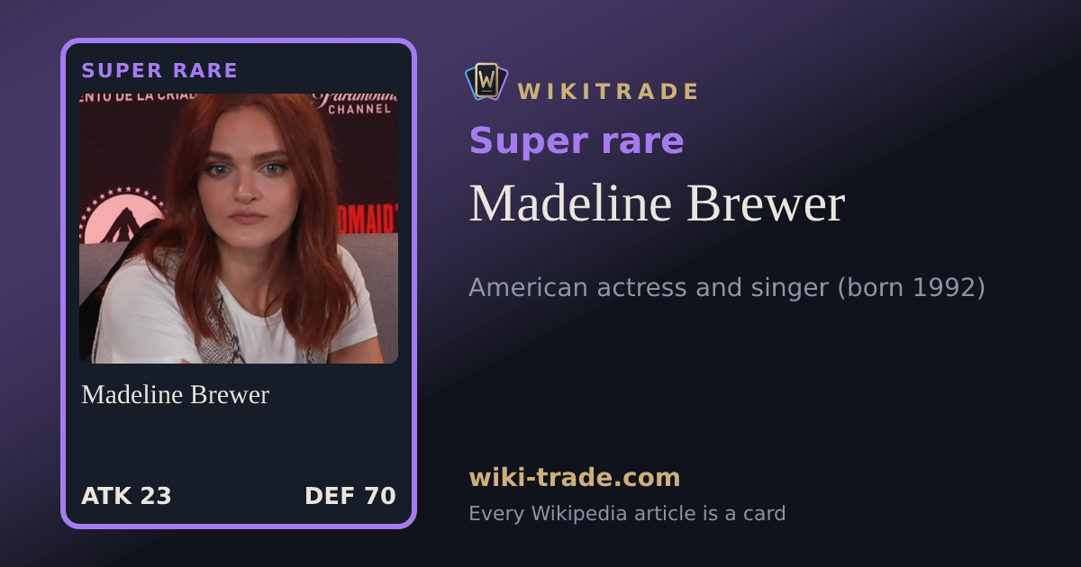 Madeline Brewer — Super rare card