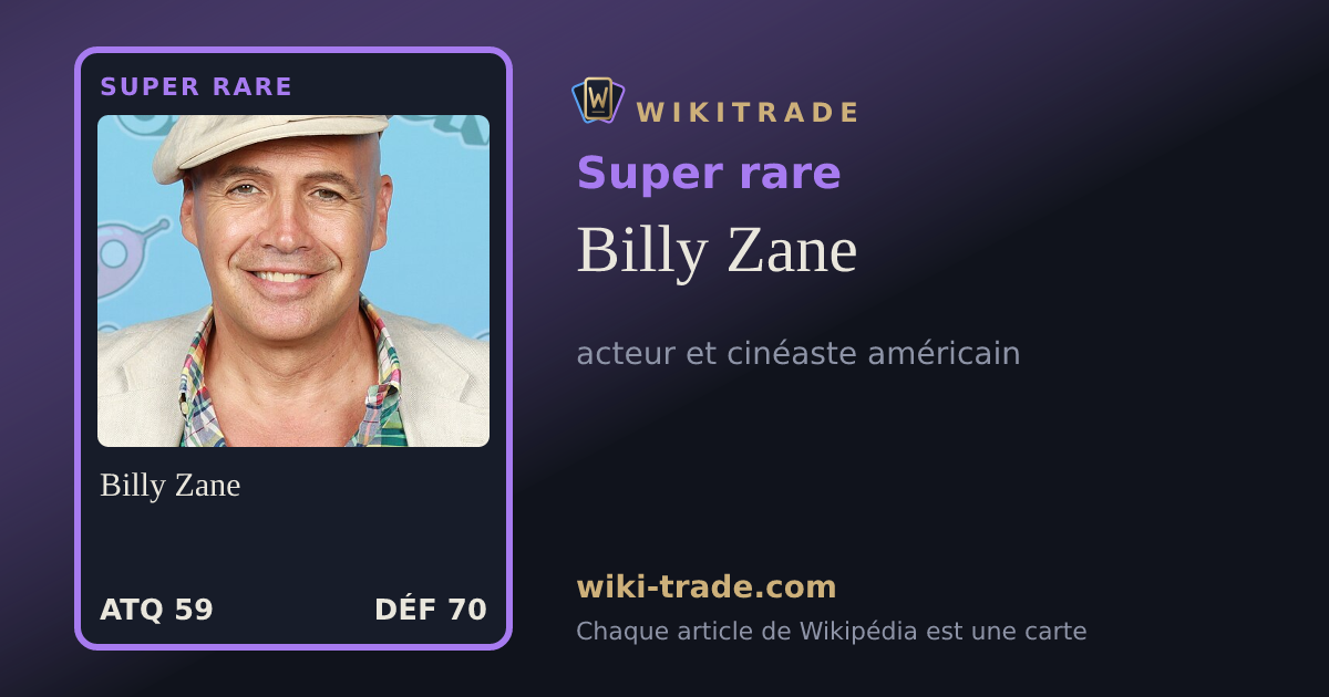 Billy Zane — carte Super rare