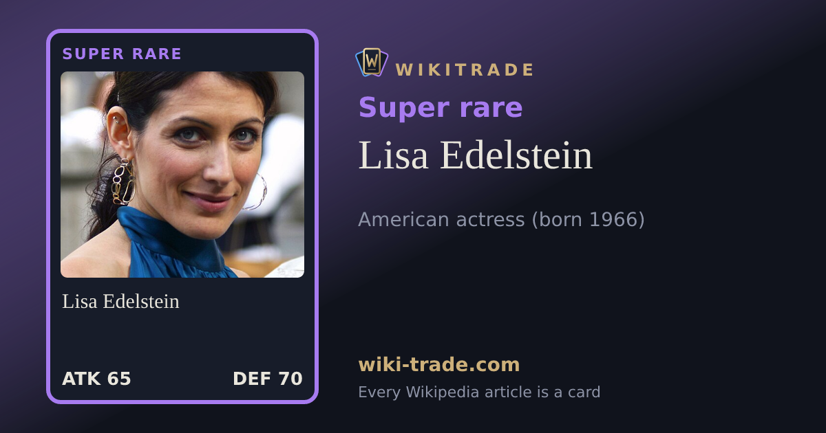 Lisa Edelstein — Super rare card