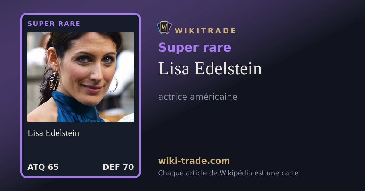 Lisa Edelstein — carte Super rare