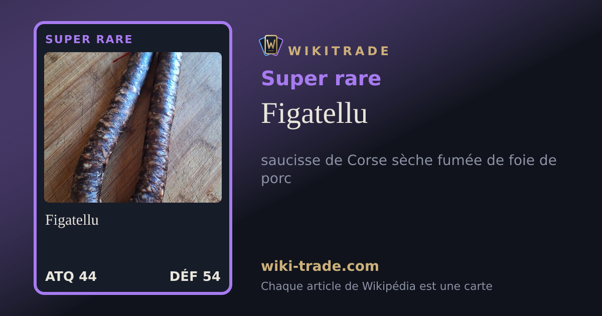 Figatellu — carte Super rare