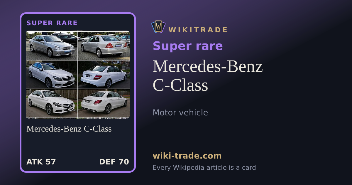 Mercedes-Benz C-Class — Super rare card
