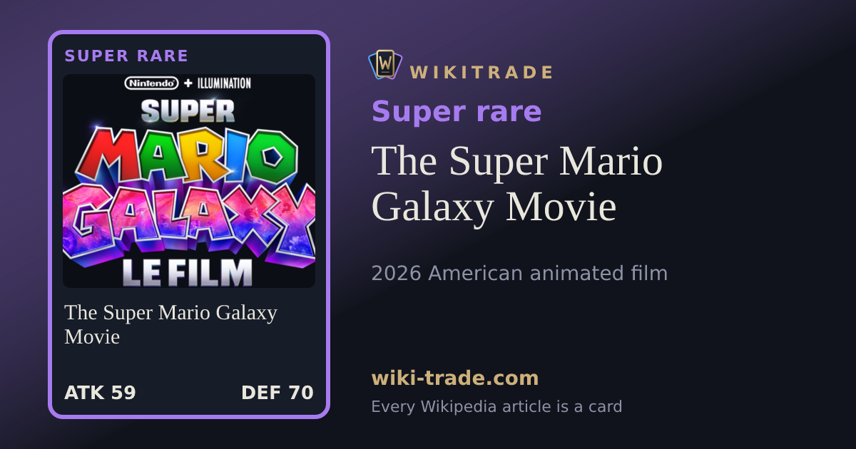 The Super Mario Galaxy Movie — Super rare card