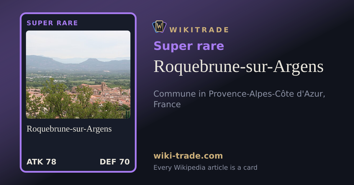 Roquebrune-sur-Argens — Super rare card