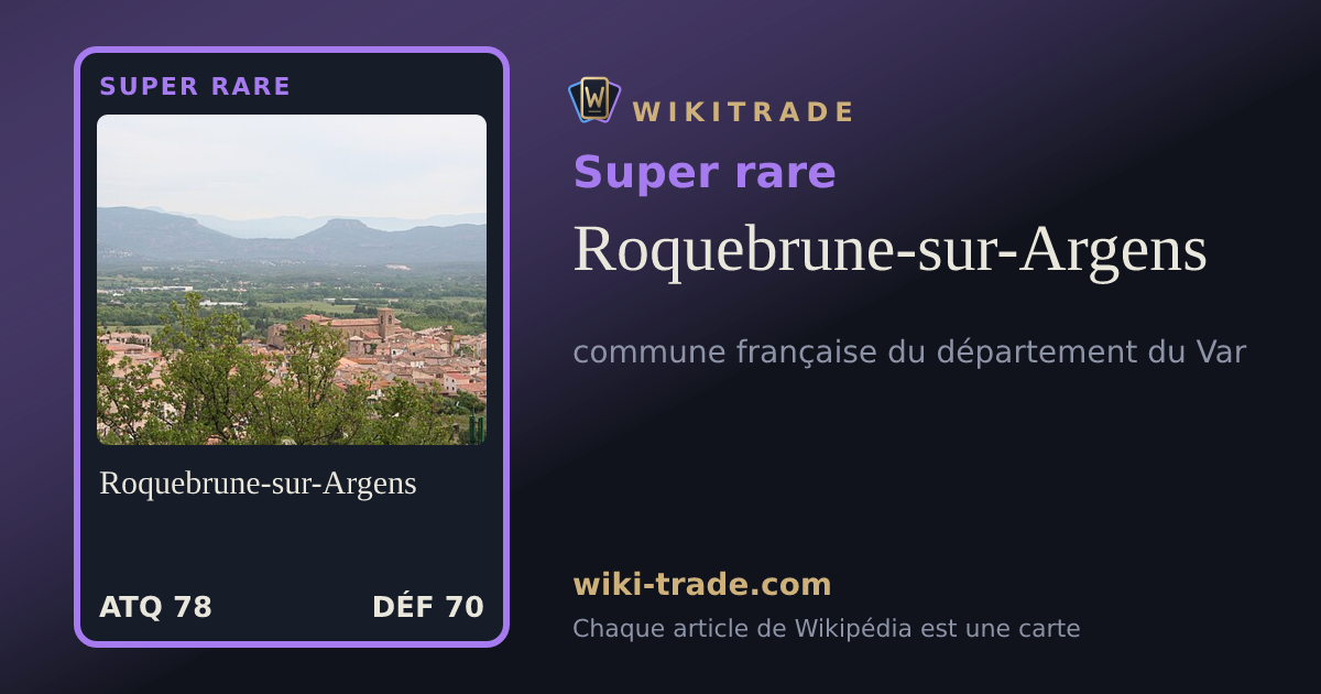 Roquebrune-sur-Argens — carte Super rare