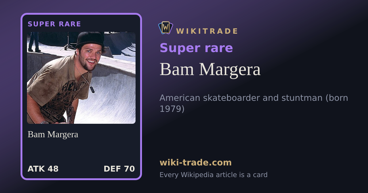 Bam Margera — Super rare card