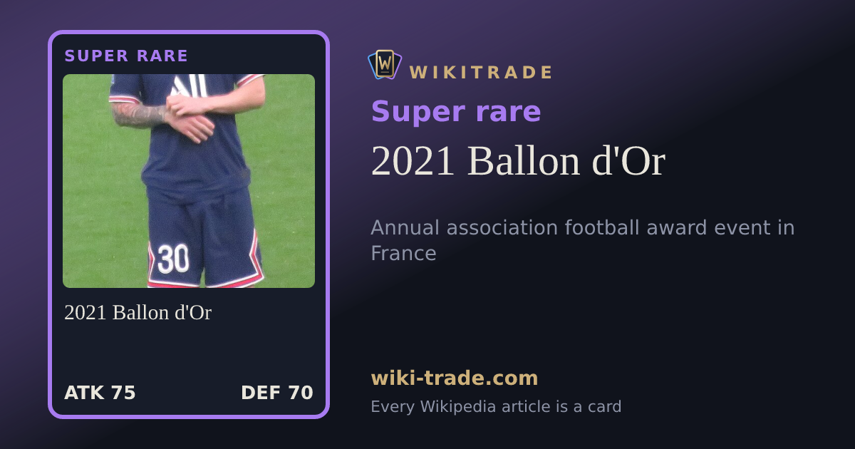 2021 Ballon d'Or — Super rare card