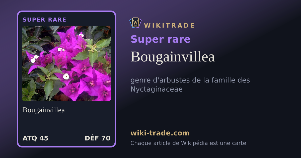 Bougainvillea — carte Super rare