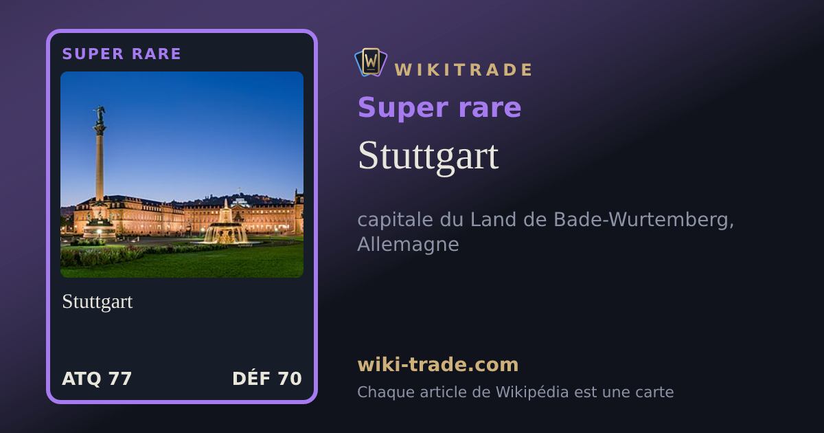 Stuttgart — carte Super rare