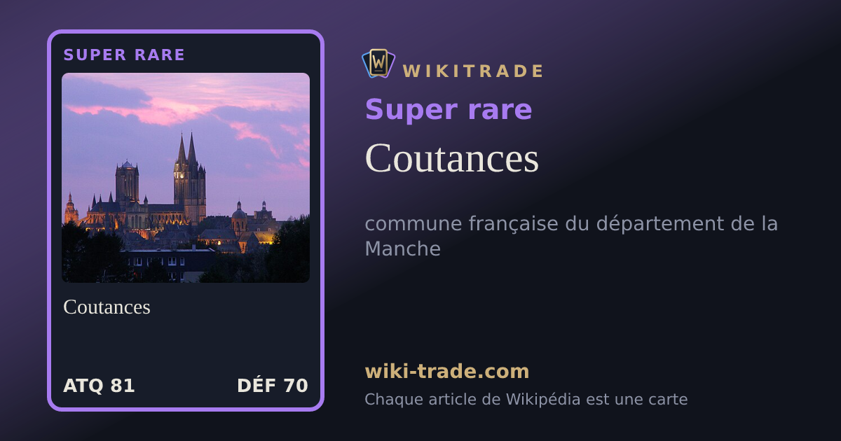 Coutances — carte Super rare