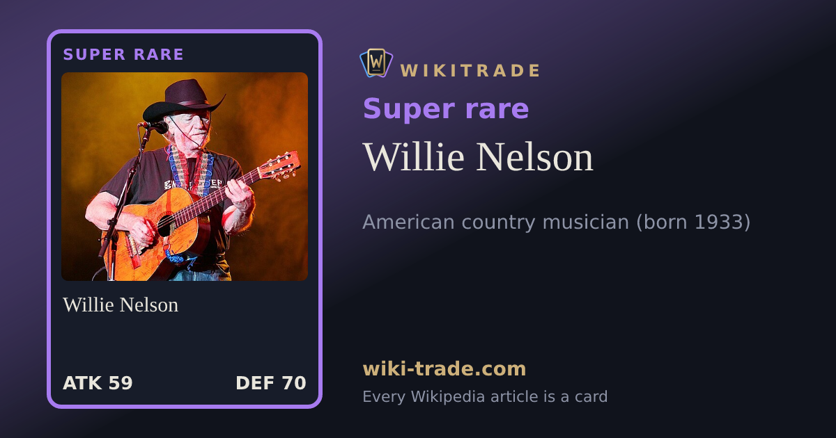 Willie Nelson — Super rare card