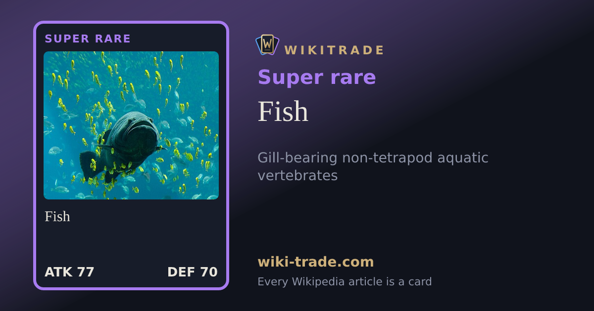 Fish — Super rare card