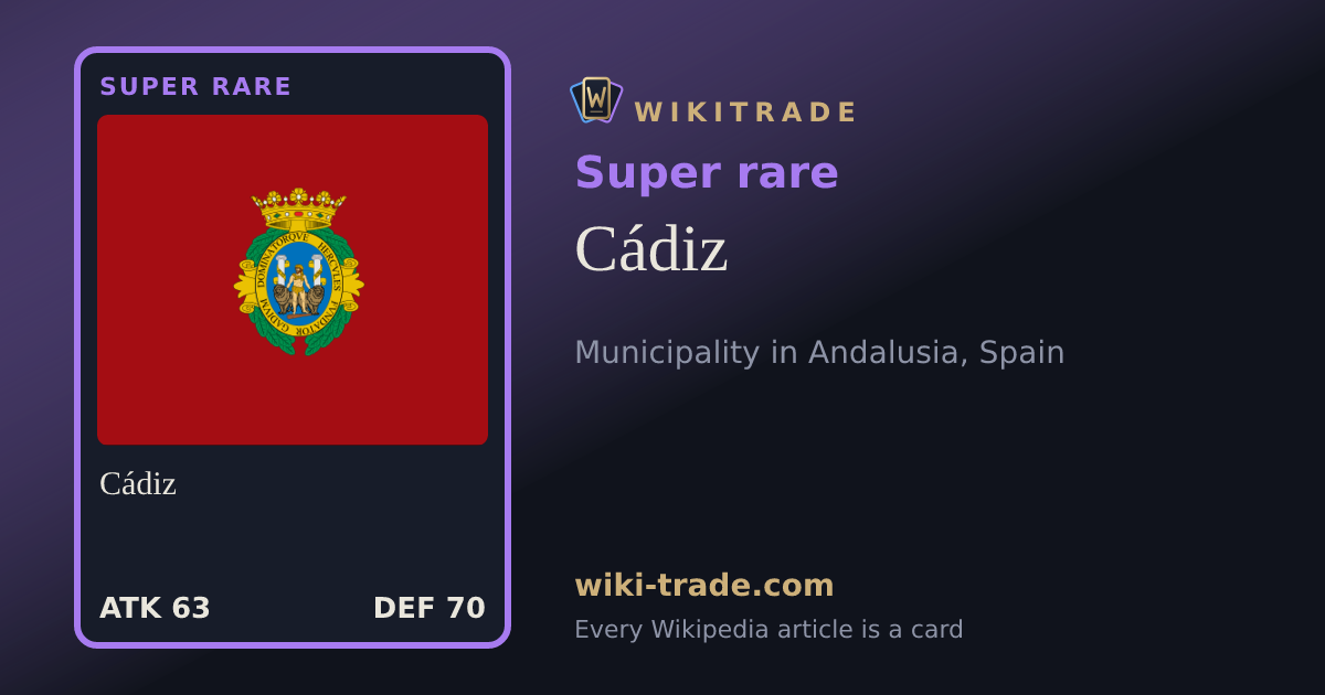 Cádiz — Super rare card
