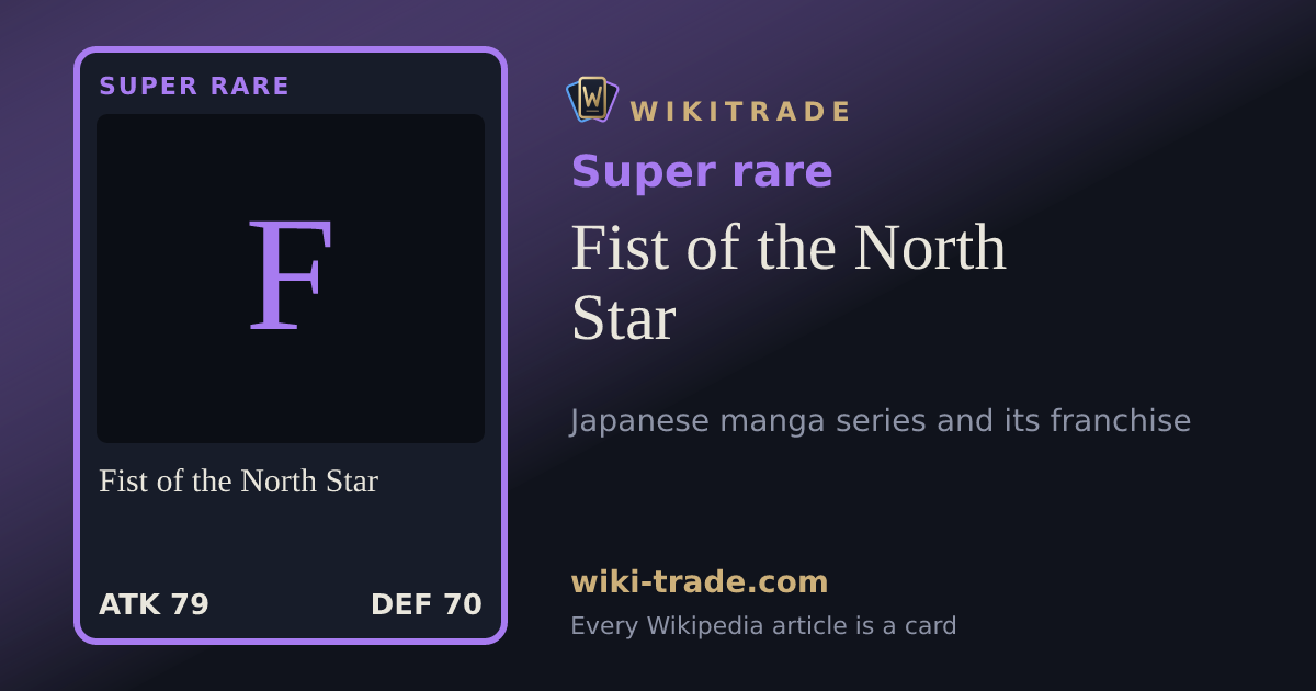 Fist of the North Star — Super rare card