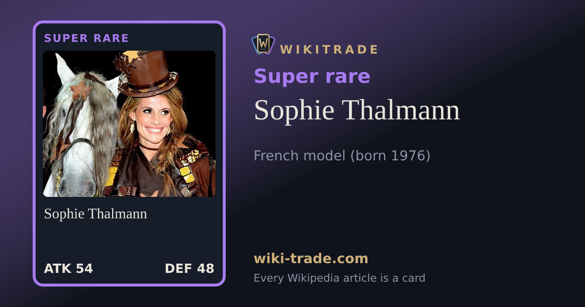 Sophie Thalmann — Super rare card