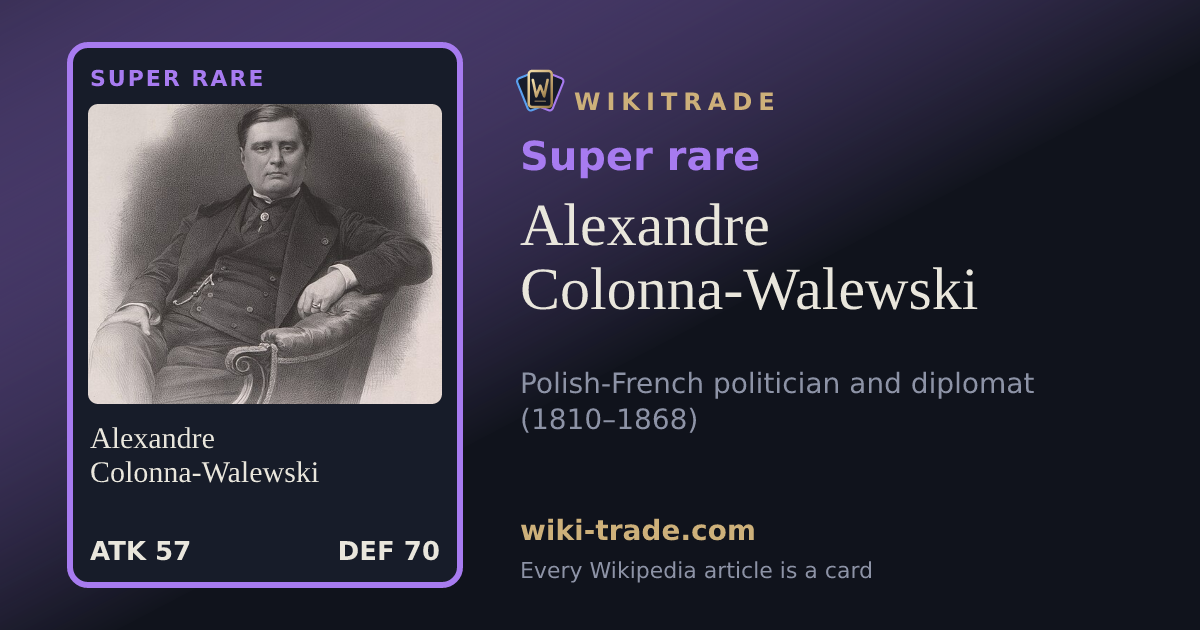 Alexandre Colonna-Walewski — Super rare card