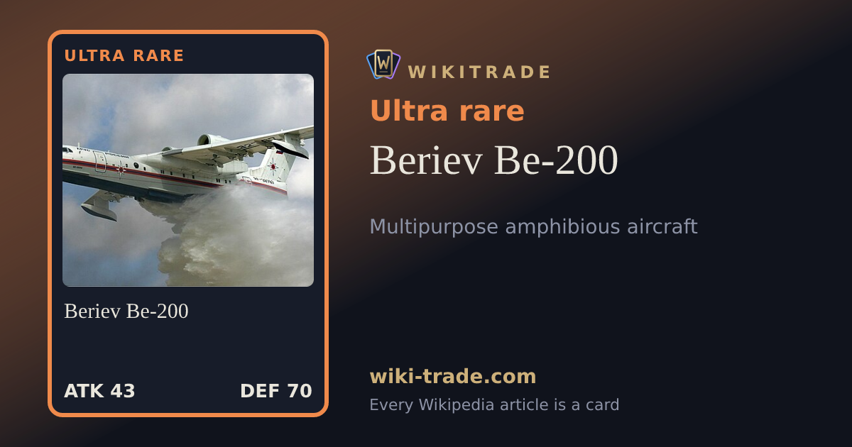 Beriev Be-200 — Ultra rare card
