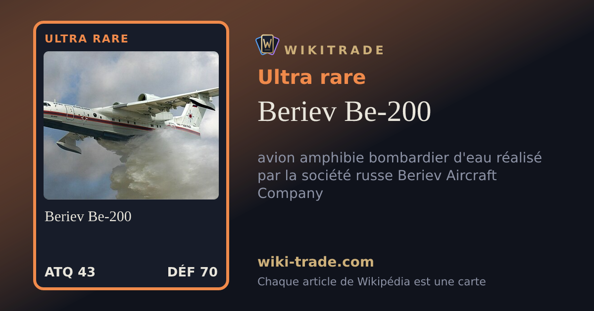 Beriev Be-200 — carte Ultra rare