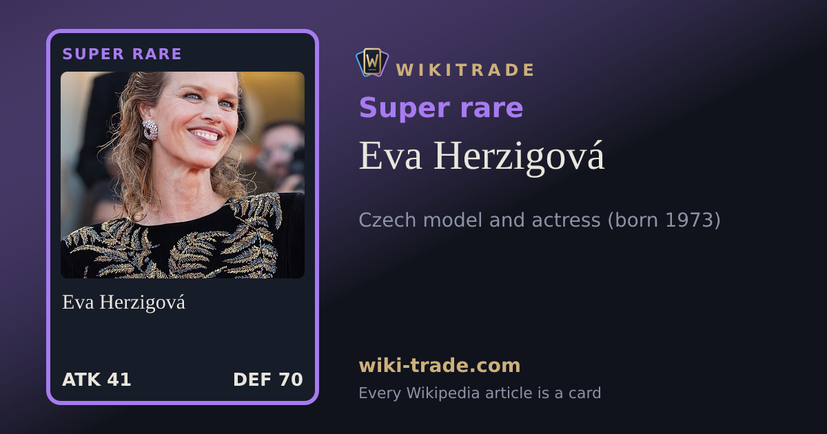 Eva Herzigová — Super rare card