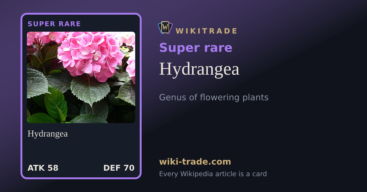 Hydrangea — Super rare card