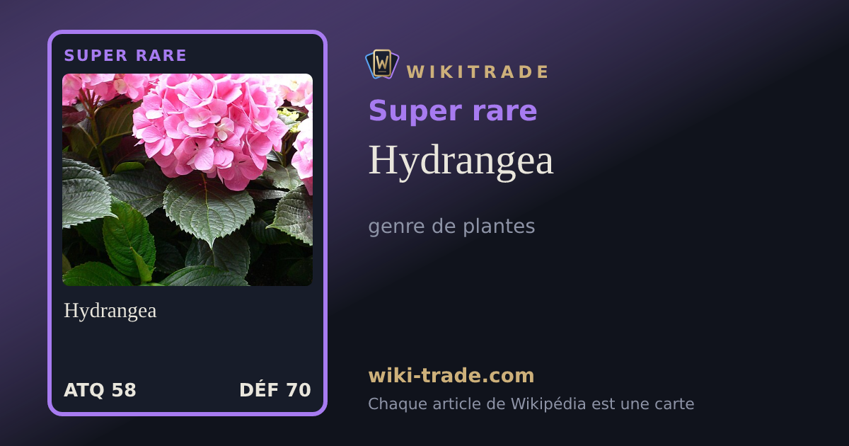 Hydrangea — carte Super rare