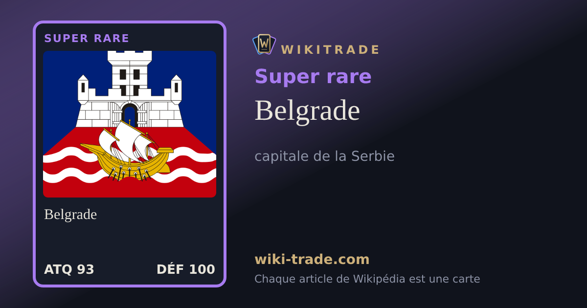Belgrade — carte Super rare