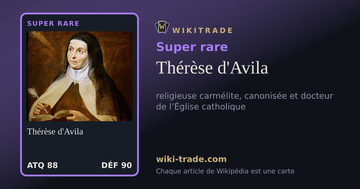 Thérèse d'Avila — carte Super rare