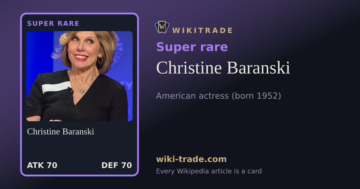 Christine Baranski — Super rare card