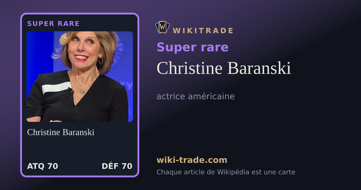 Christine Baranski — carte Super rare