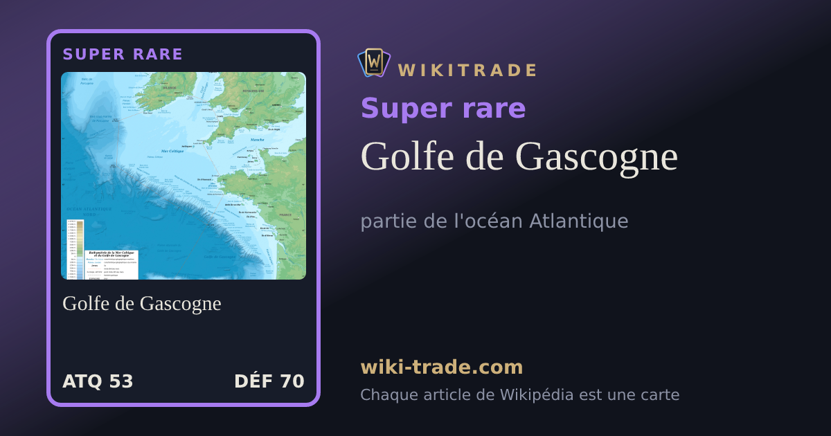 Golfe de Gascogne — carte Super rare