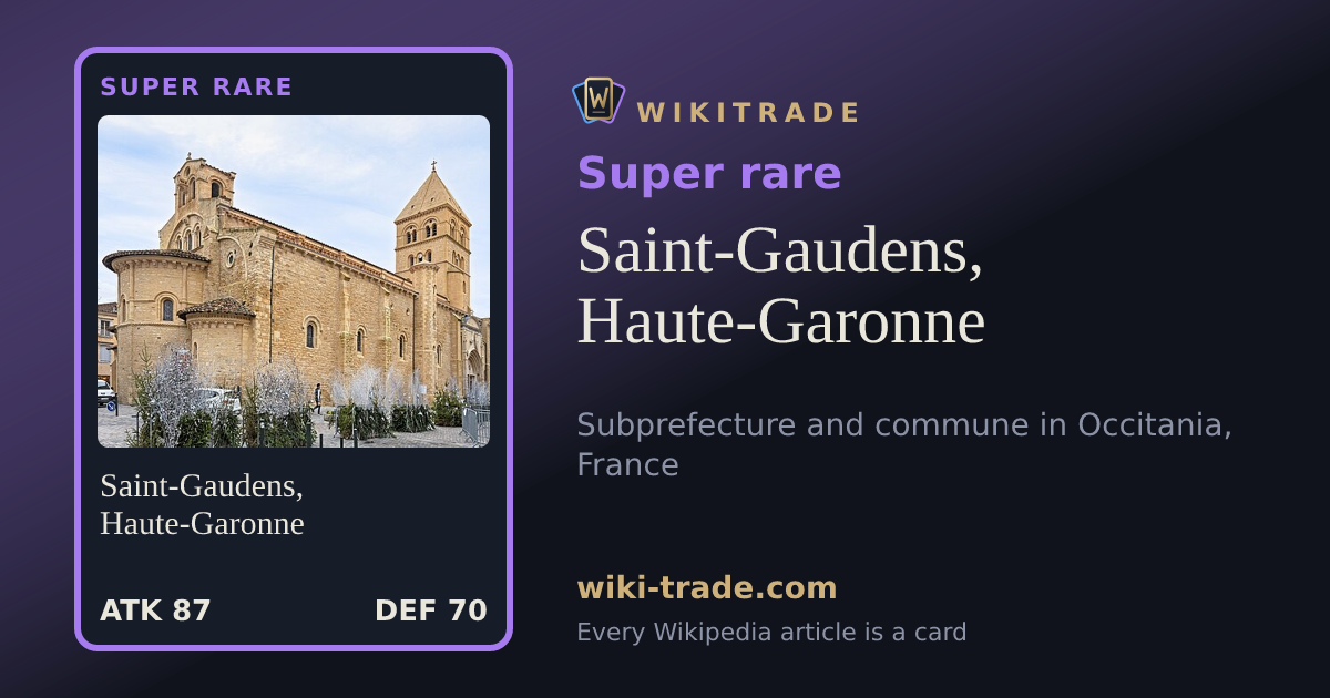 Saint-Gaudens, Haute-Garonne — Super rare card