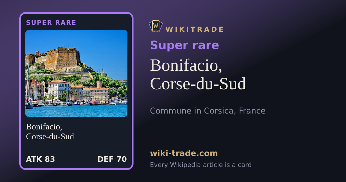 Bonifacio, Corse-du-Sud — Super rare card
