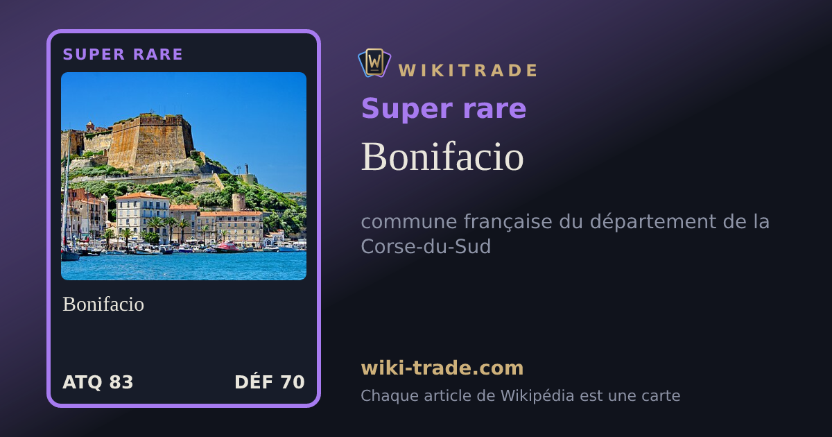 Bonifacio — carte Super rare