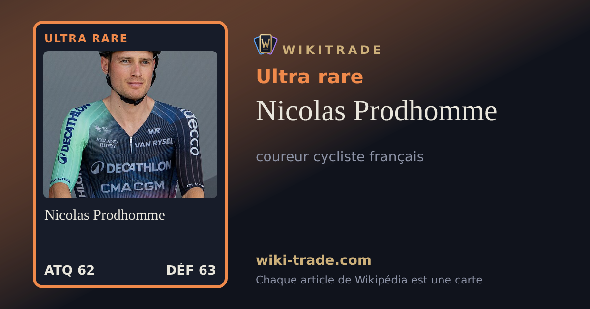 Nicolas Prodhomme — carte Ultra rare