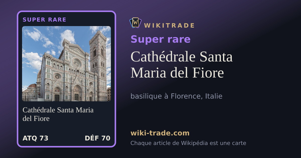 Cathédrale Santa Maria del Fiore — carte Super rare
