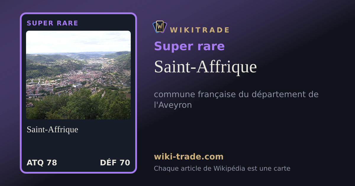 Saint-Affrique — carte Super rare
