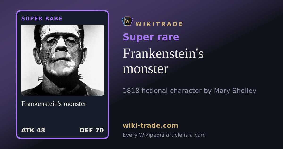 Frankenstein's monster — Super rare card