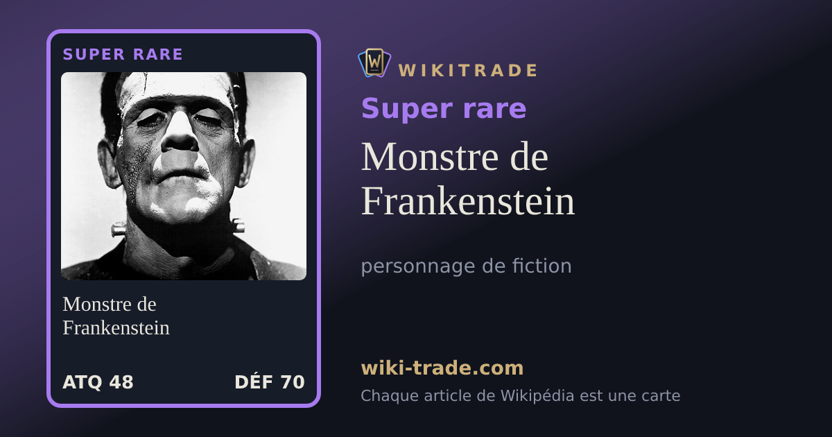 Monstre de Frankenstein — carte Super rare