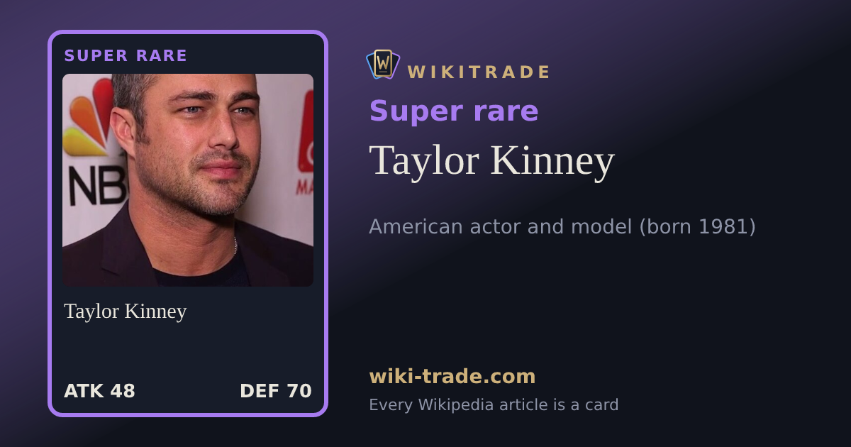Taylor Kinney — Super rare card