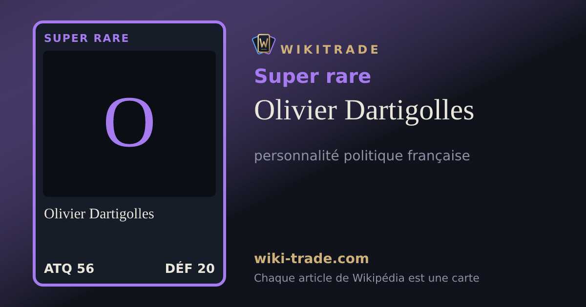 Olivier Dartigolles — carte Super rare