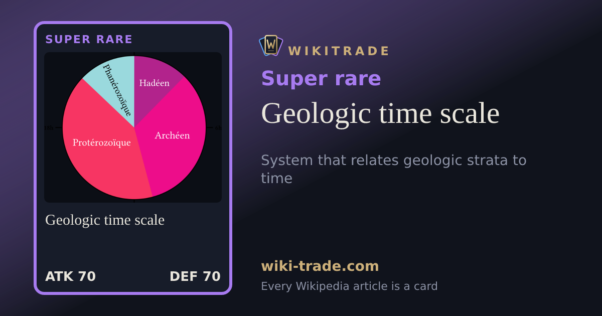 Geologic time scale — Super rare card