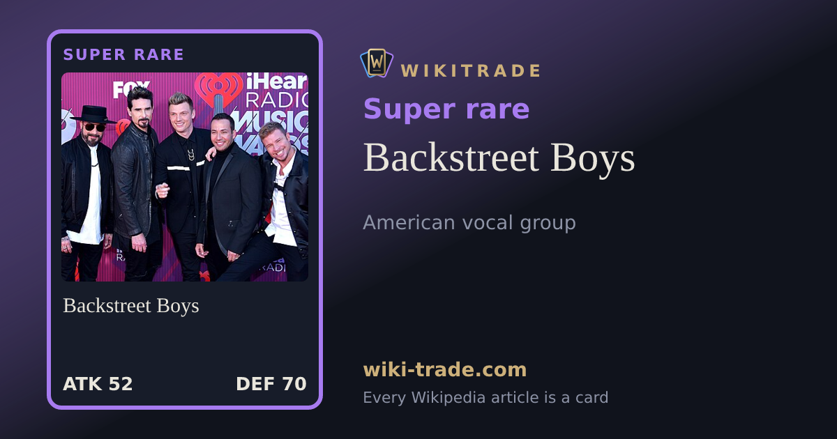 Backstreet Boys — Super rare card