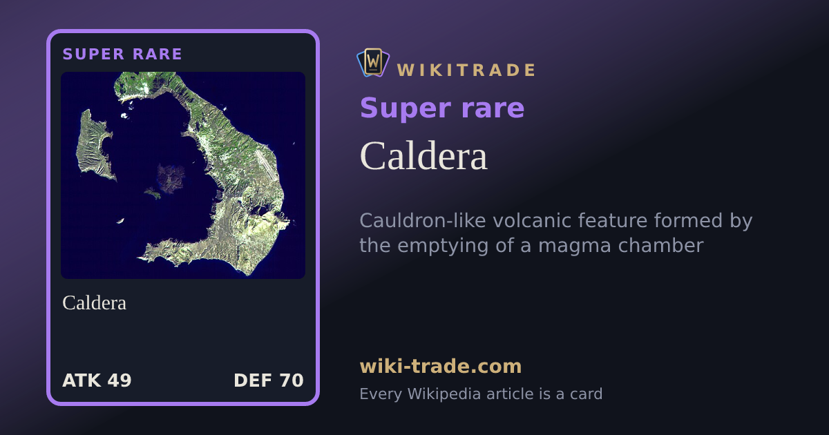 Caldera — Super rare card