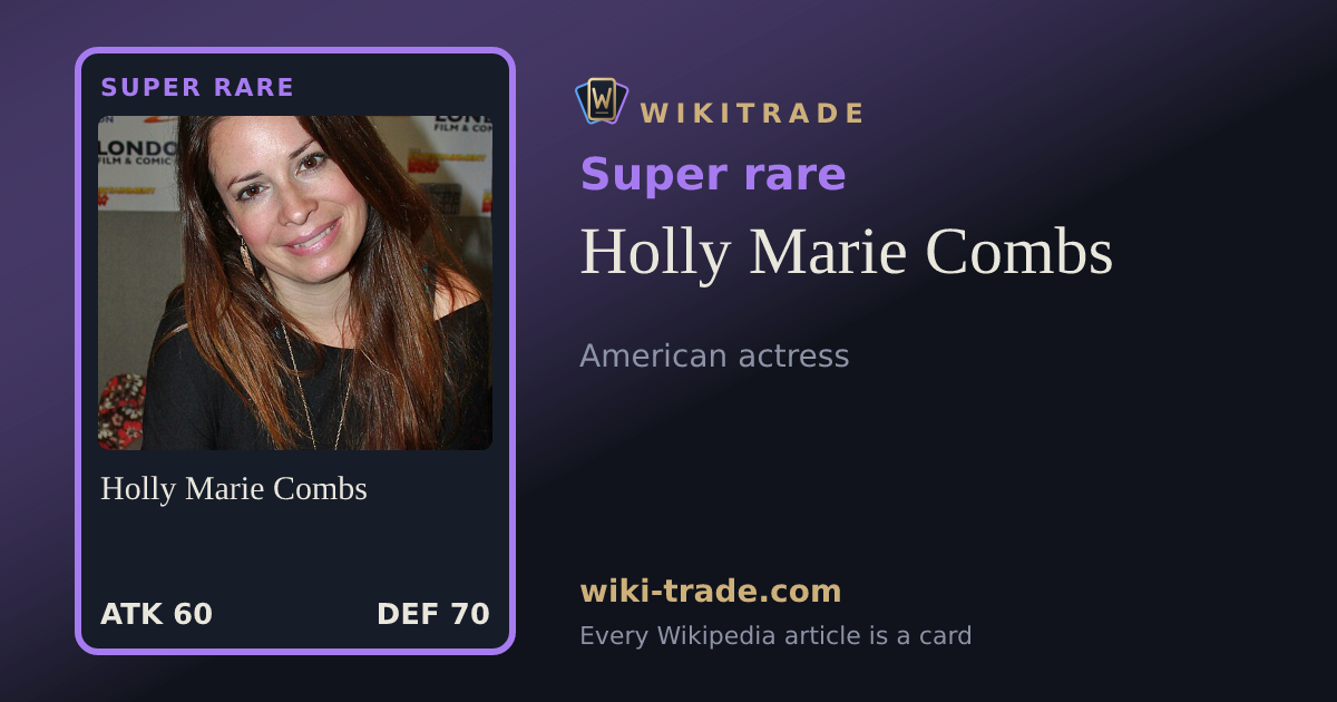 Holly Marie Combs — Super rare card