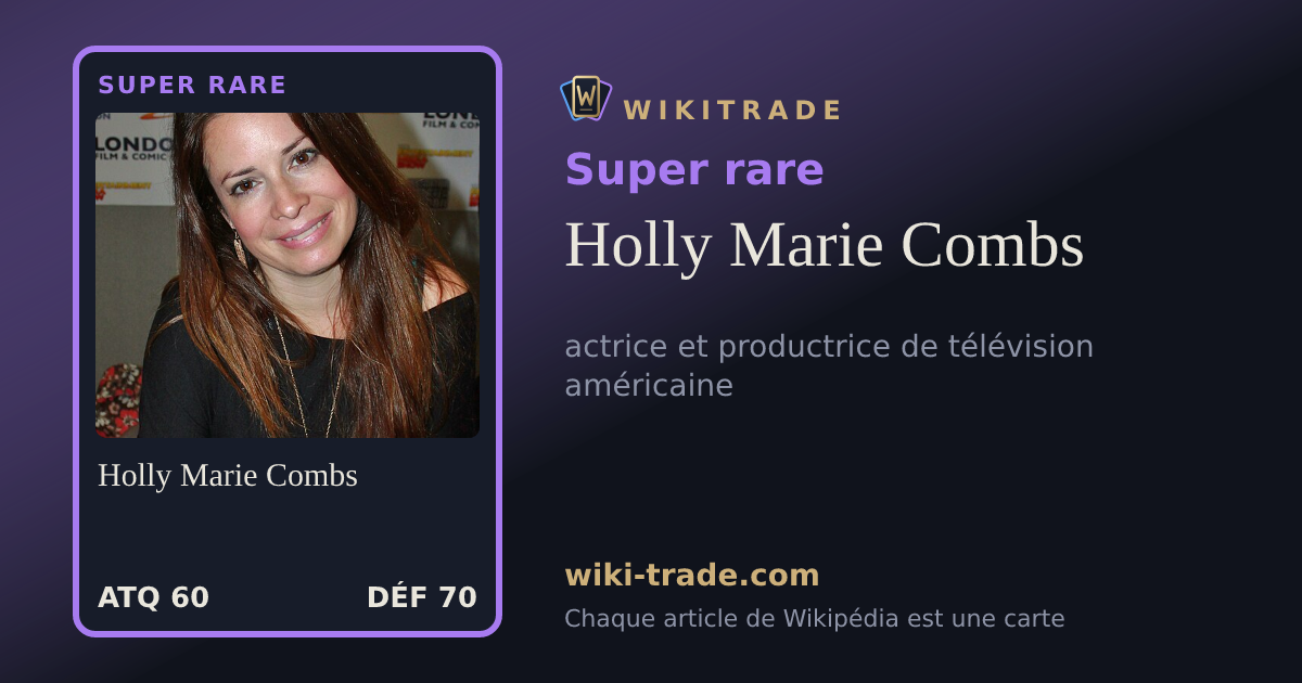 Holly Marie Combs — carte Super rare