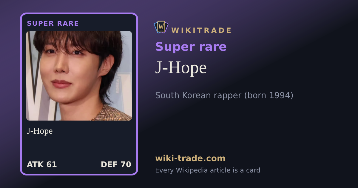 J-Hope — Super rare card