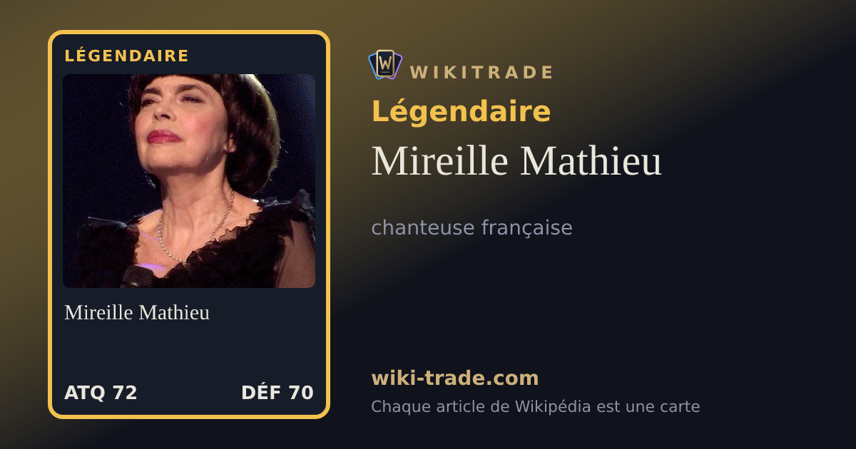 Mireille Mathieu — carte Légendaire