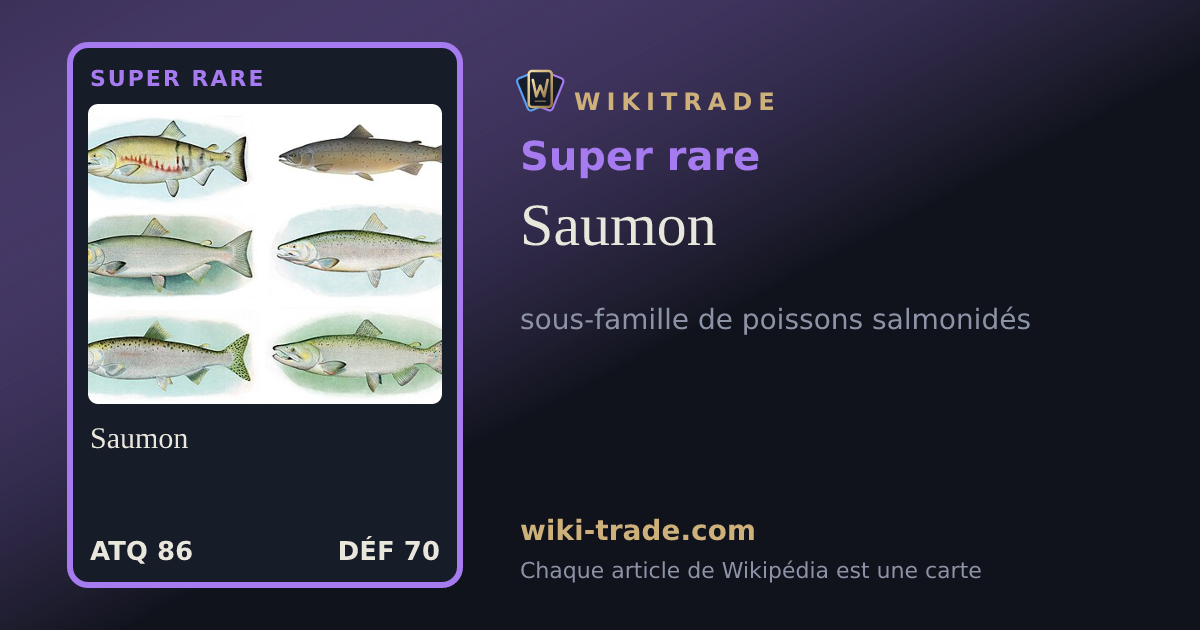 Saumon — carte Super rare