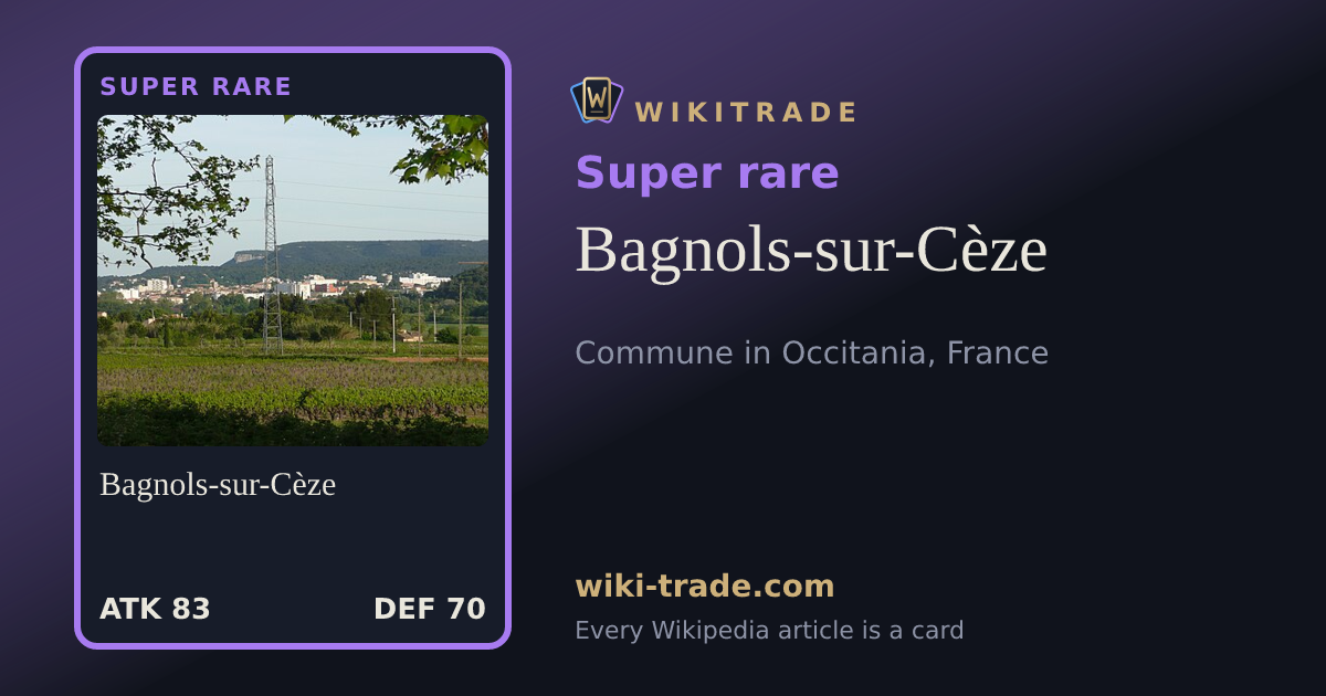 Bagnols-sur-Cèze — Super rare card